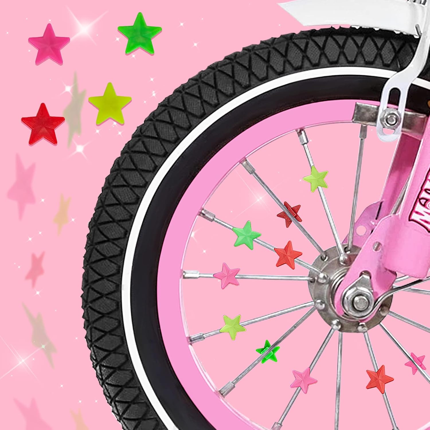 Cesta de bicicleta para niñas, cesta de bicicleta para manillar con pulsera de unicornio, campana, serpentinas, calcomanías, gafas de sol para