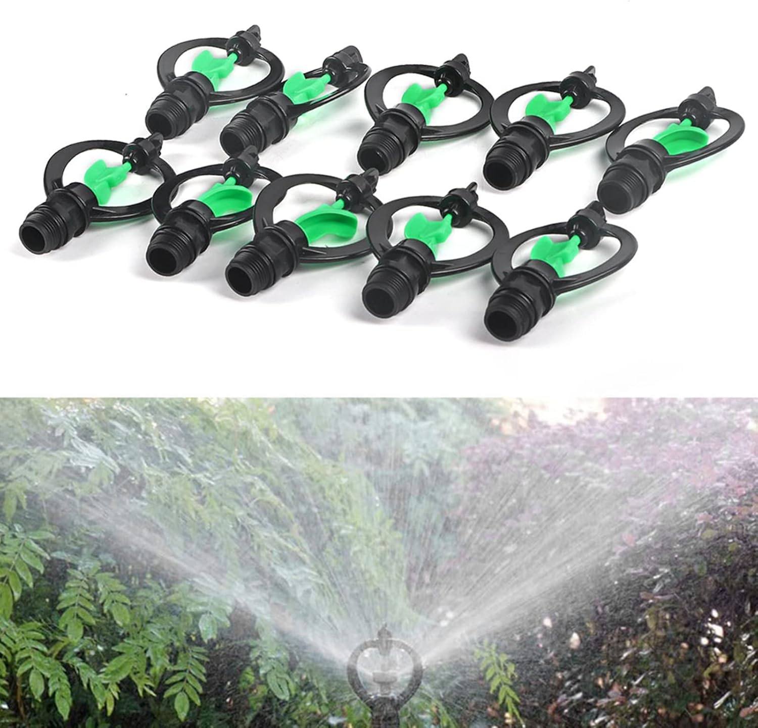 Fydun 10Pcs Plastic G12in Sp Sprinkler Rain Shaped Nozzle Agricultural Irrigation 10Pcs Plastic G12in Sp for Family