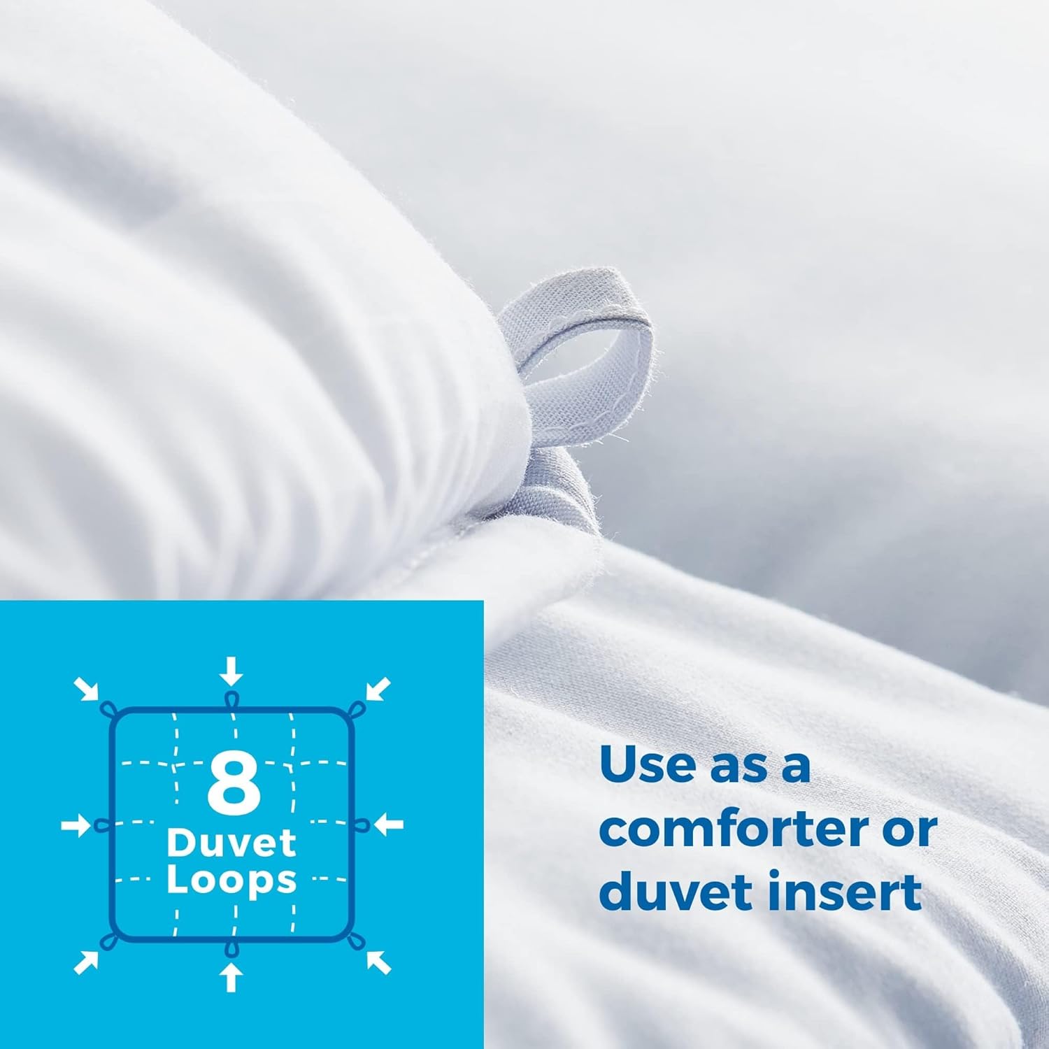 Linenspa – Edredón reversible con relleno alternativo y relleno de edredón, para todo el año, costuras de caja, para niños, adolescentes y adultos,