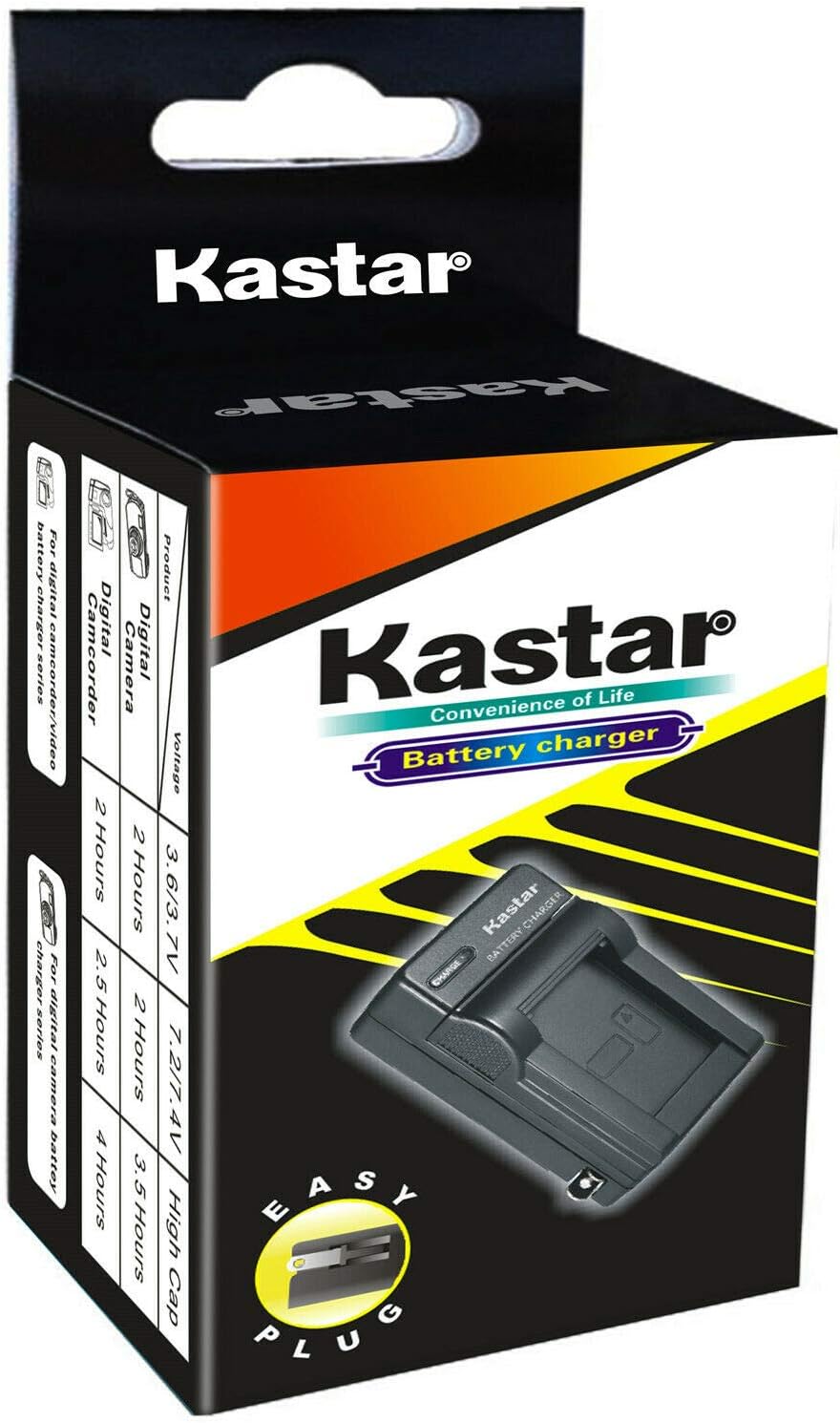 Kastar Paquete de 2 baterías KLIC-7002 y cargador de pared de CA de repuesto para batería Kodak KLIC-7002 K7002, Kodak EasyShare V530, EasyShare