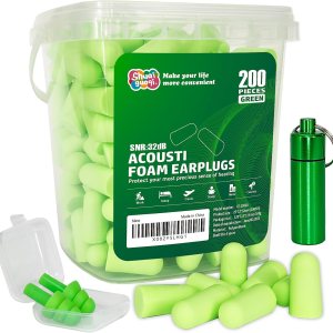200 tapones para los oídos (100 pares) de espuma suave, tapones para los oídos con bloqueo de sonido, tapones desechables de rebote lento para 200 tapones para los oídos (100 pares) de espuma suave, tapones para los oídos con bloqueo de sonido, tapones desechables de rebote lento para