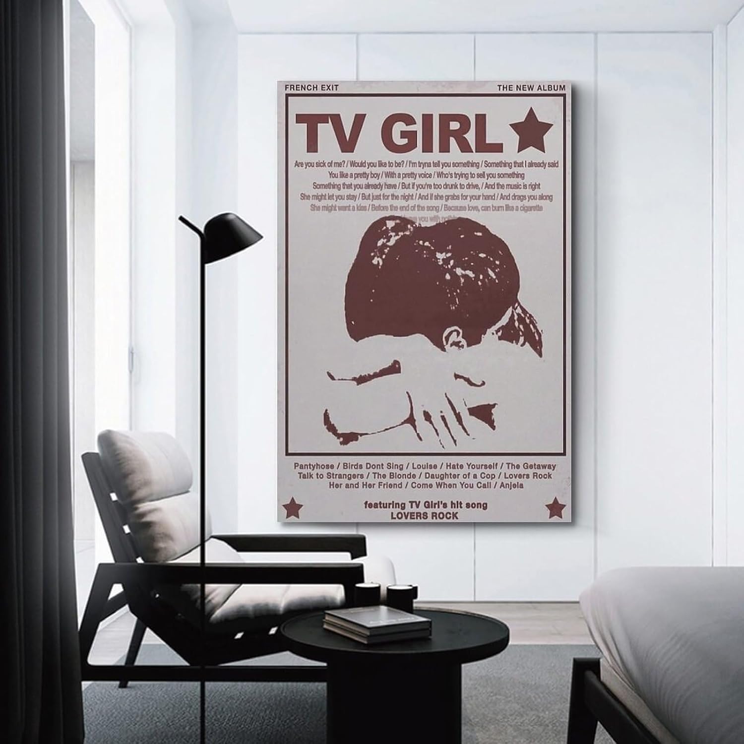 Póster musical retro de TV Girl, póster de arte en lienzo y arte de pared, póster moderno para decoración del hogar, dormitorio, 12 x 18 pulgadas