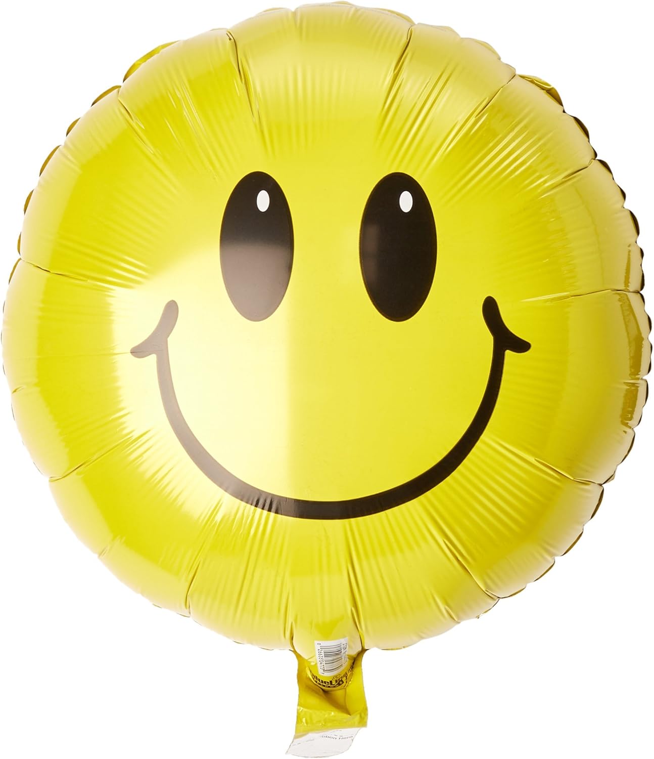Globo de papel de aluminio Mylar con forma de cara sonriente amarilla de ojos lindos para fiesta de cumpleaños