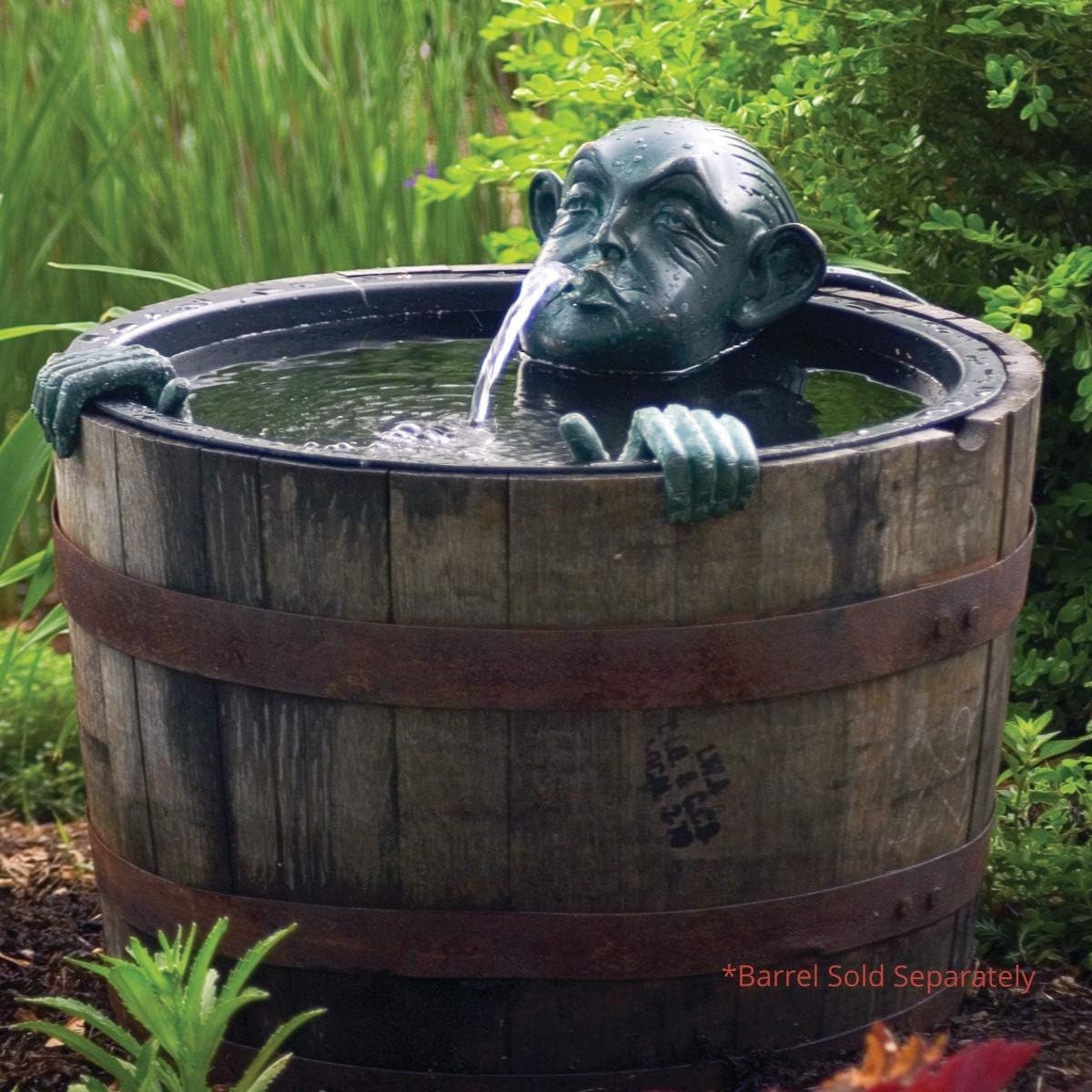 Aquascape 78315 Cara y Manos Estanque y Fuente de Agua Jardín, Pátina