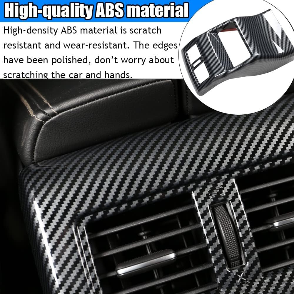 Kakash Accesorios interiores personalizados para Nissan Rogue 2021 2022 2023, cubierta trasera de ventilación de aire acondicionado, cubierta