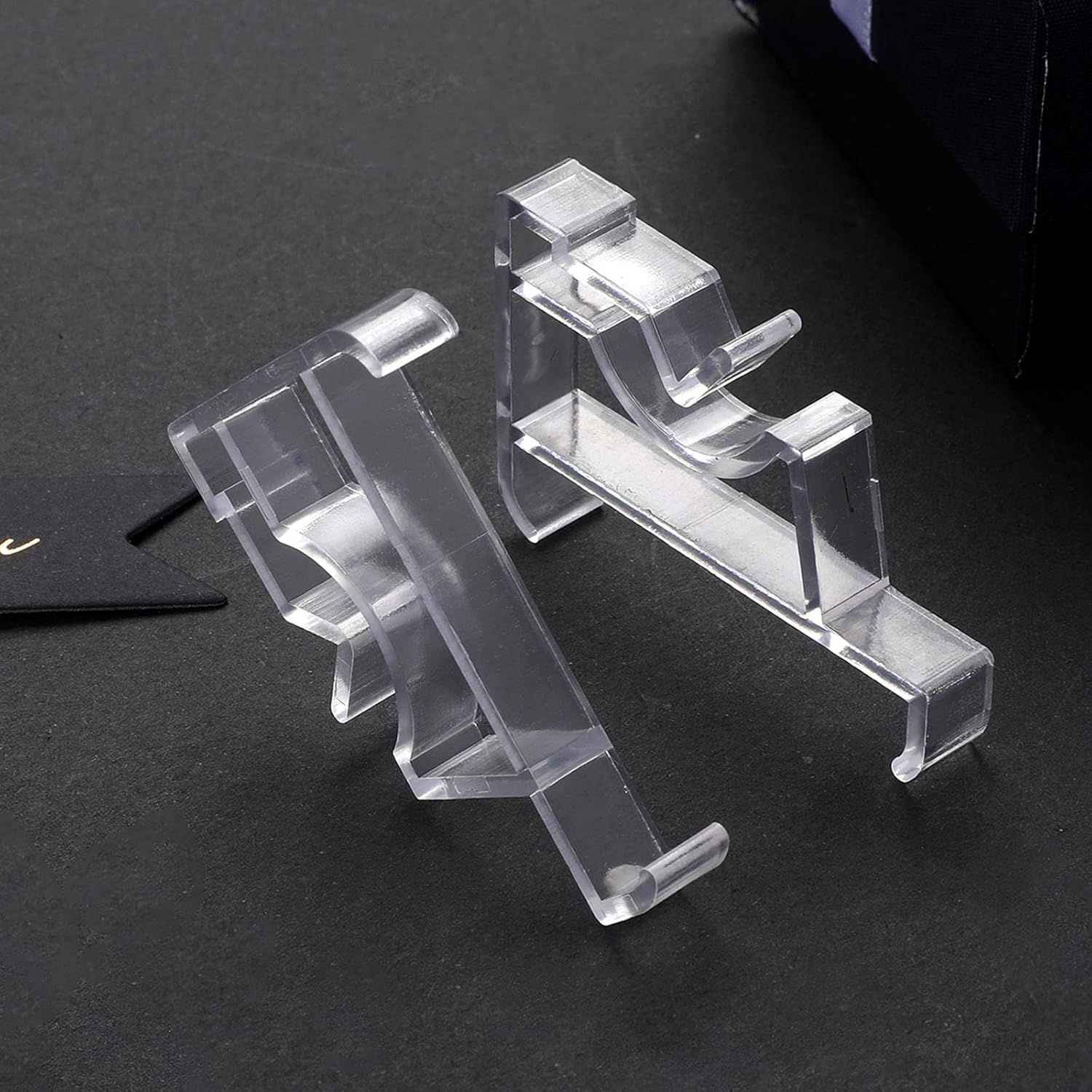 12 clips transparentes para cenefa de 2 pulgadas, clips ocultos para persianas horizontales de repuesto, clips ocultos de plástico para madera o