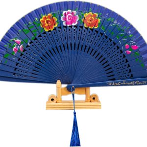 Abanico plegable de madera pintada de madera española para fiesta, ventilador de mano, decoración clásica para el hogar, regalo de manualidades, Abanico plegable de madera pintada de madera española para fiesta, ventilador de mano, decoración clásica para el hogar, regalo de manualidades,
