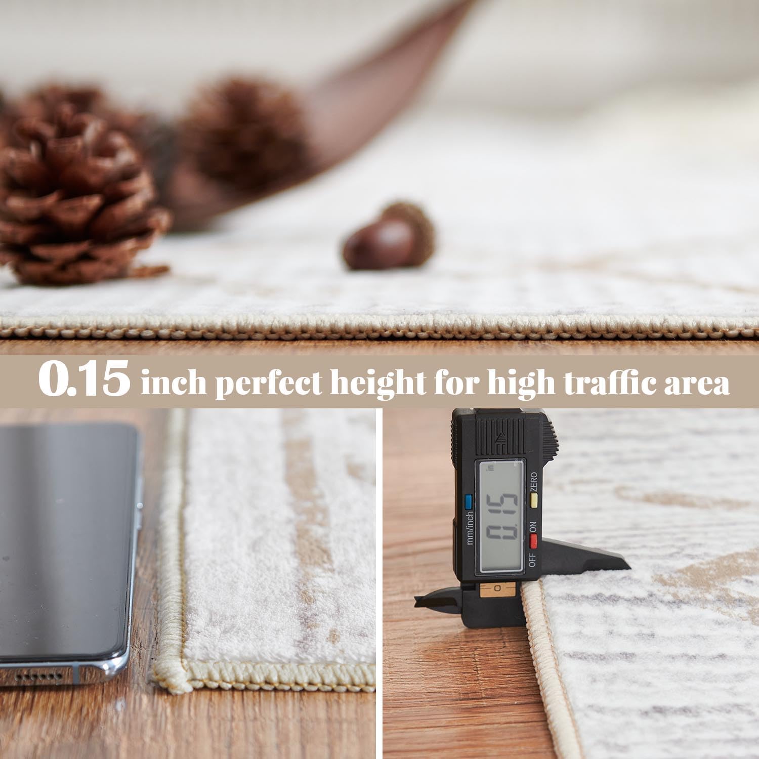 jinchan – Tapete marroquí de 2 x 5 pies con líneas, de pasillo, bohemio, lavable, suave, geométrico, antideslizante, para interiores, cocina,