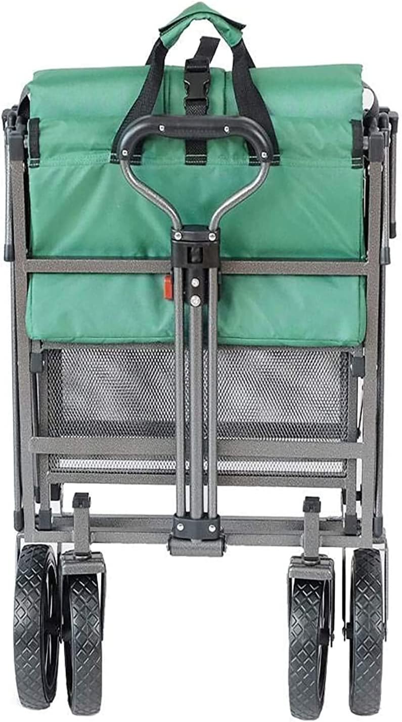 Mac Sports – Carro de patio plegable de acero de dos niveles para trabajo pesado