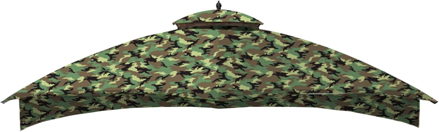 Garden Winds Toldo de repuesto para glorieta Allen Roth de 10 x 12 pulgadas, estándar 350, color verde camuflaje, no es compatible con el modelo