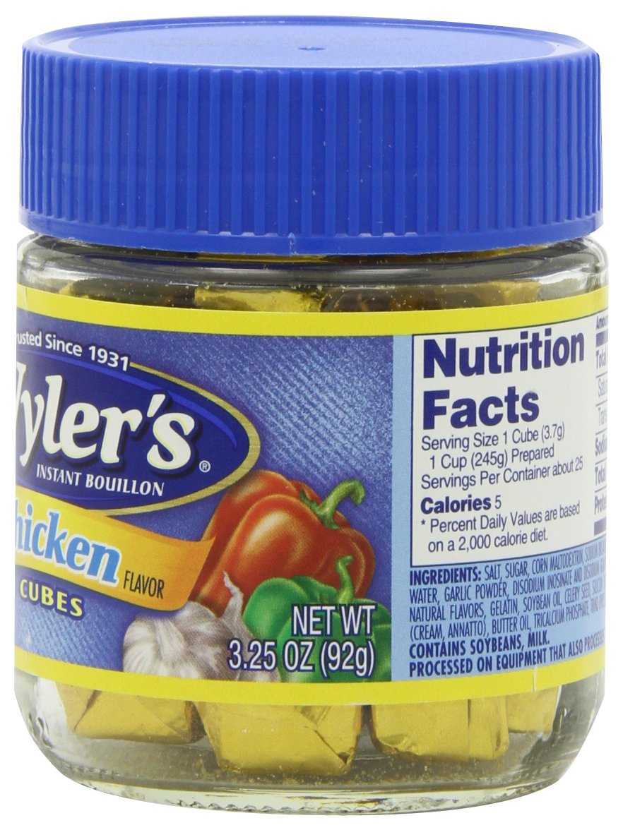 Wyler’s Cubos de caldo de pollo de 3.25 onzas, 8 unidades