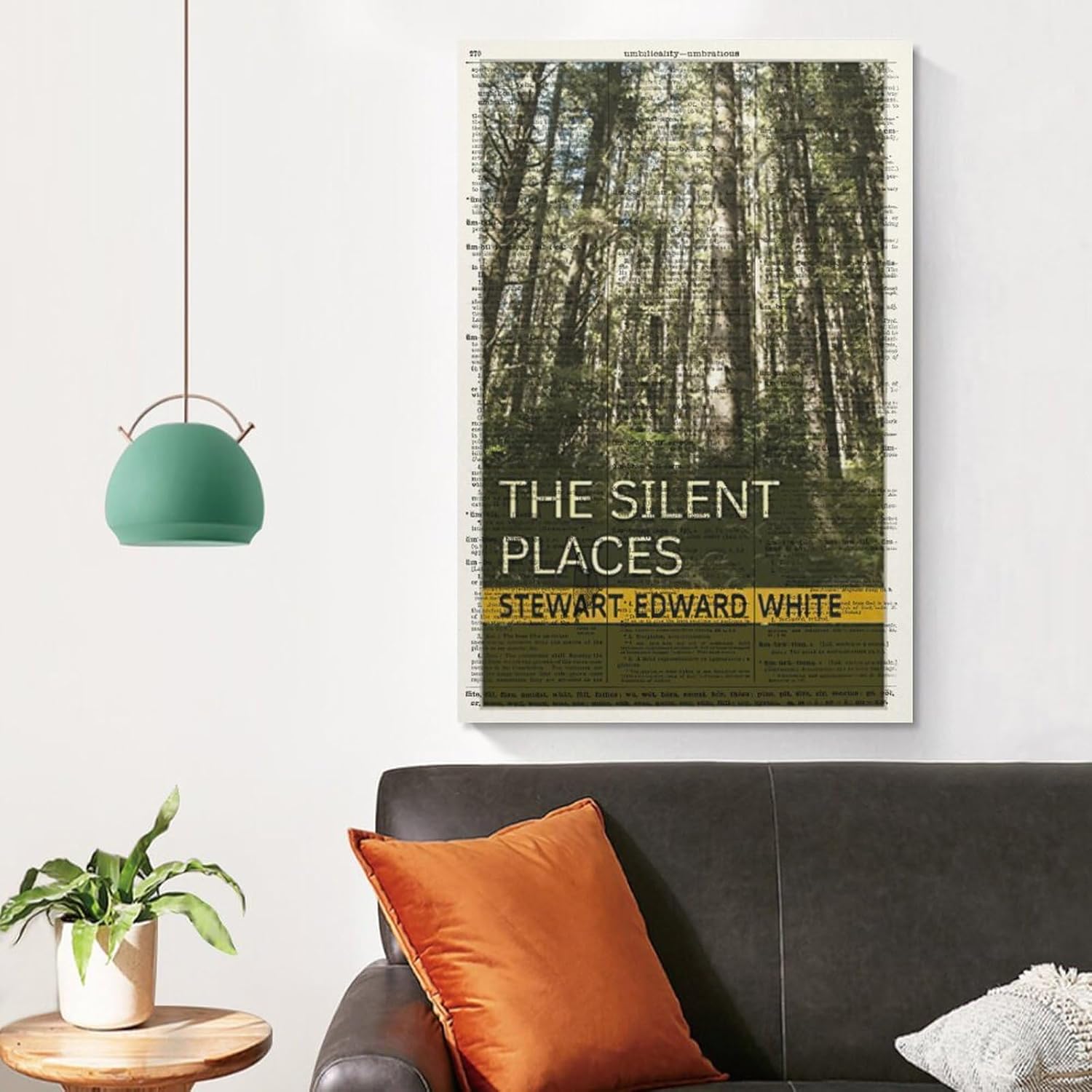 MOJDI A Quiet Place by Stuart Edward White. Book Cover Art Printed Poster-gigapixel-scale-2x Canvas Painting Wall Art Poster for Bedroom Living Room