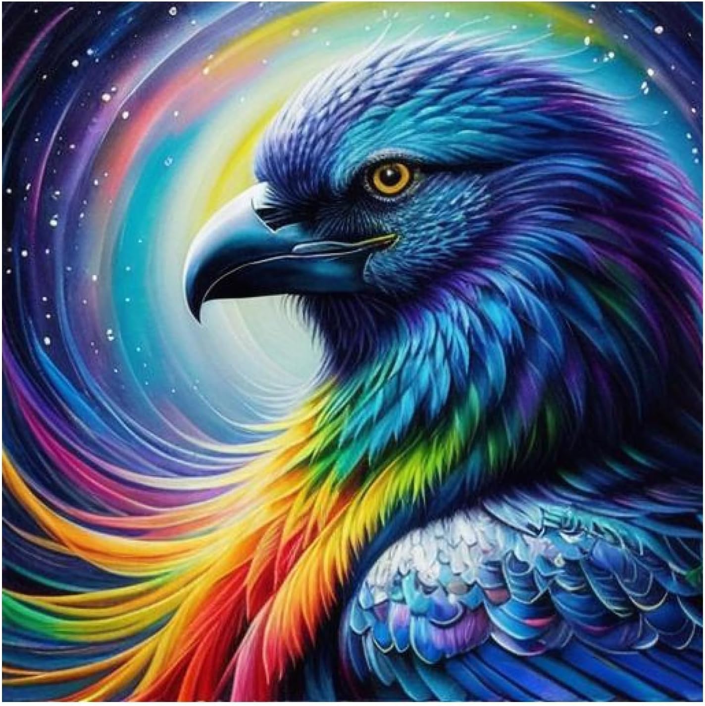 clothmile Kits de pintura de diamantes para adultos principiantes, redondo, 30 colores, taladro completo, kit de arte de diamante para pájaros, gema