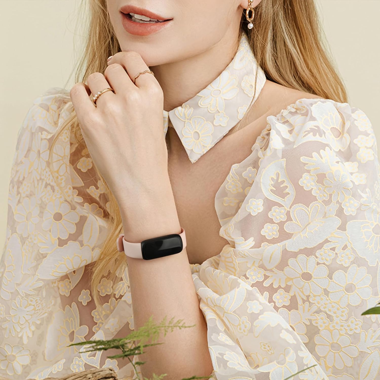 Meliya Fitbit Inspire 3 bandas para mujeres y hombres, correa ajustable de silicona suave de repuesto compatible con Fitbit Inspire 3 Fitness Tracker