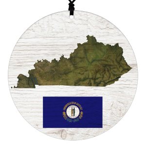 Kentucky Christmas Ornament – Rustic Style Featuring State Flag and Terrain Map – 2024 Acrylic Tree Decoration – Holiday Gift and Home Decor Kentucky Christmas Ornament – Rustic Style Featuring State Flag and Terrain Map – 2024 Acrylic Tree Decoration – Holiday Gift and Home Decor