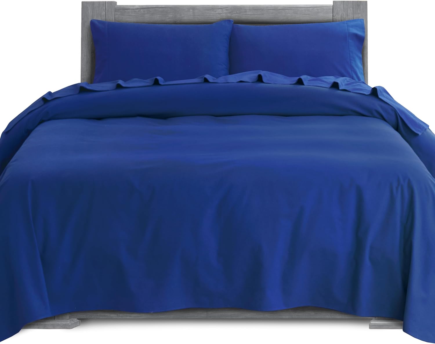 Elegant Comfort Juego de sábanas suaves de franela de 100% algodón turco, 4 piezas, calidad premium, sábana bajera con bolsillo profundo, ultra
