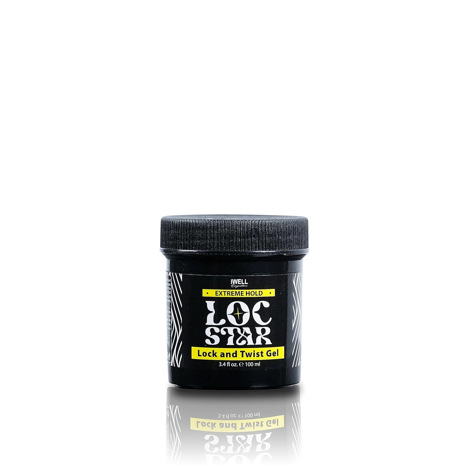 Loc Star  Gel Lock&Twist de 3.4 onzas  Sujeción extrema, suaviza y domina el encrespamiento  Brillo, larga duración para trenzas, bloqueos, giros