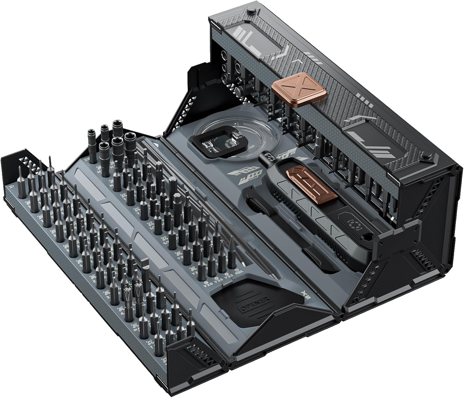 JAKEMY Juego de destornilladores de precisión 180 en 1, kit de destornilladores de computadora, kit de herramientas de reparación magnética