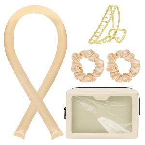Diadema de rizador de pelo sin calor, diadema de seda con caja de regalo, el mejor regalo para mujeres, pinzas para el cabello, bolsa de Diadema de rizador de pelo sin calor, diadema de seda con caja de regalo, el mejor regalo para mujeres, pinzas para el cabello, bolsa de