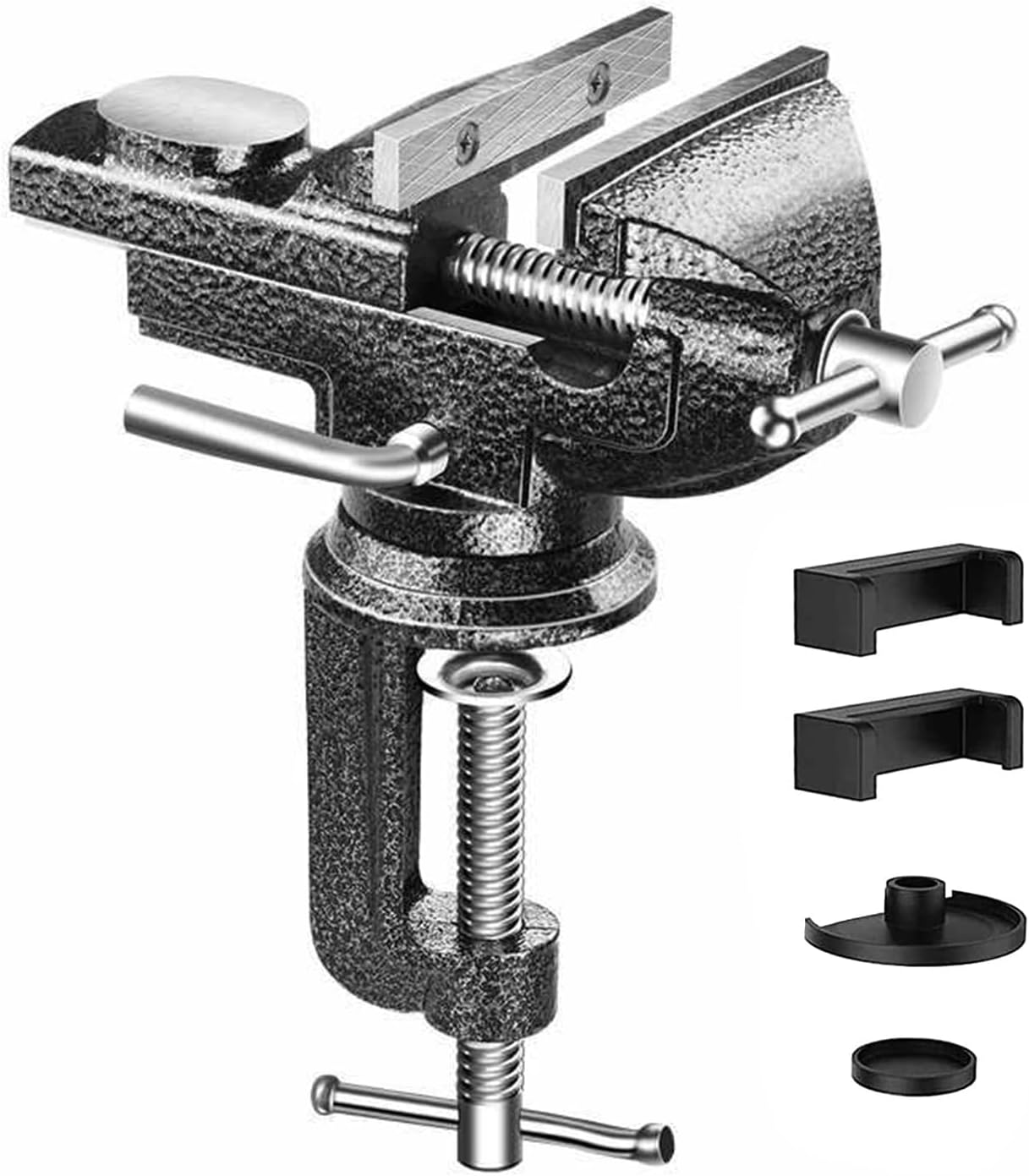 SDFNBRA Tornillo de mesa universal de 2 pulgadas, tornillo de banco con ajuste rápido, tornillo de banco móvil para carpintería, conducto de corte,