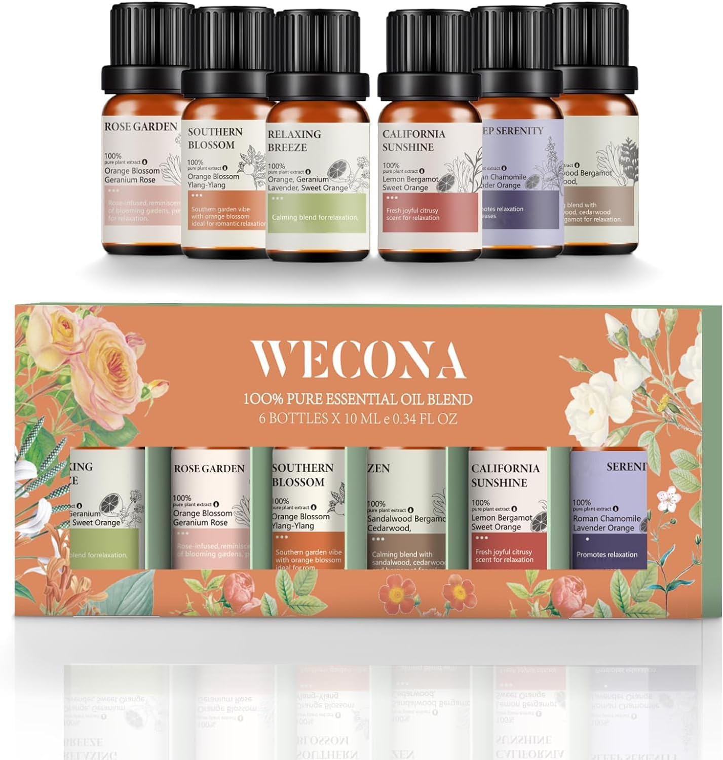 Juego de aceites esenciales puros, aceites esenciales para difusores, aromaterapia y humidificadores con abridor de aceite adicional, relajación,