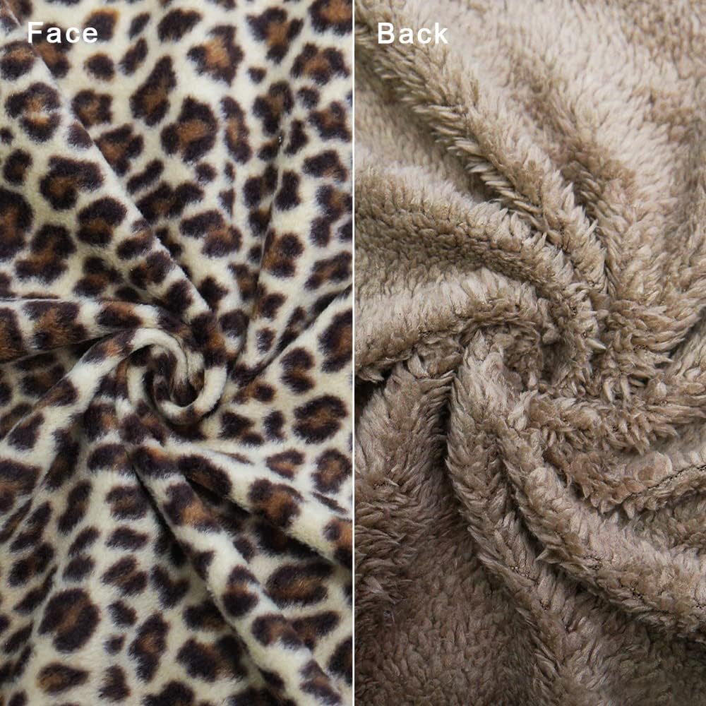 BlueSnail Manta para bebé, suave y cómoda, para recién nacido, fácil de envolver, adecuada para 0-33-6 meses (leopardo, 3-6 meses)