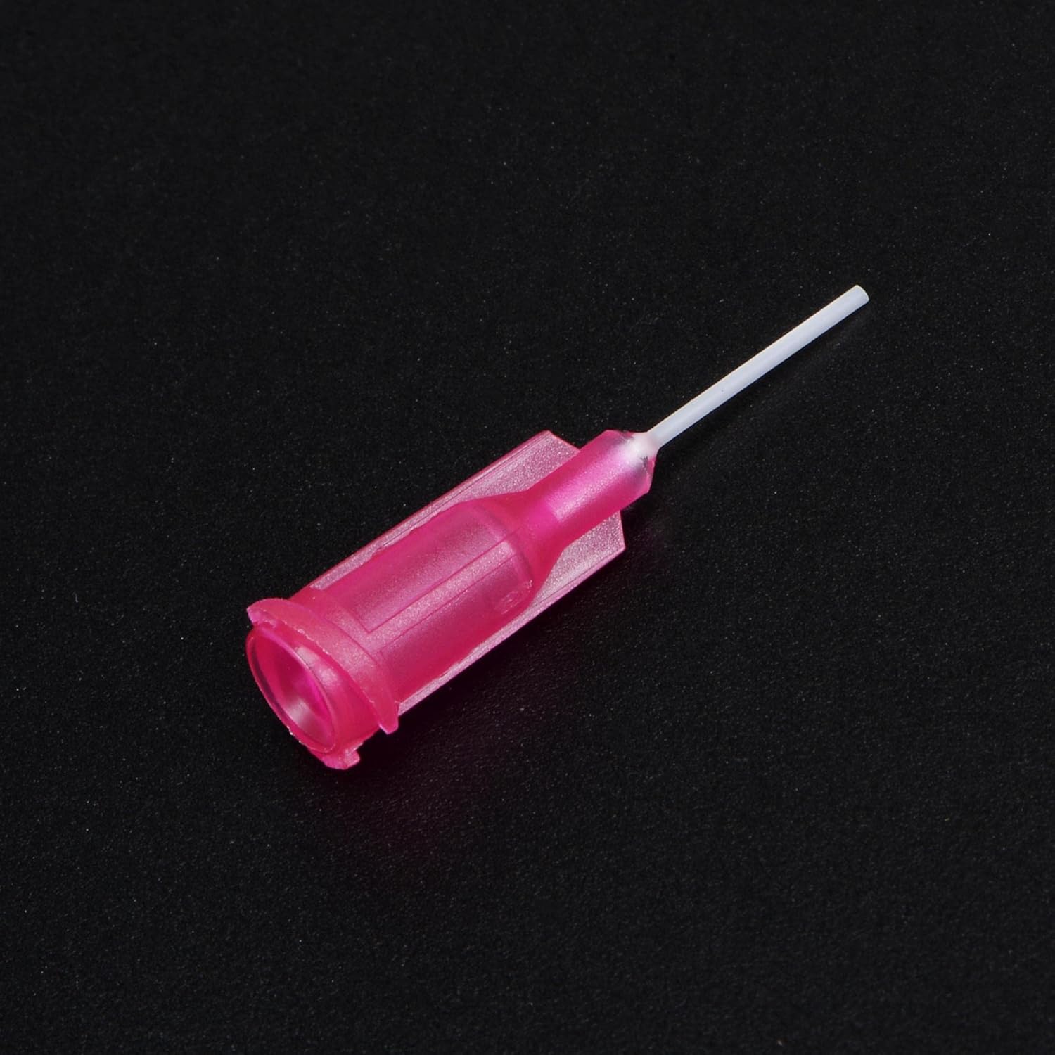 uxcell 50 agujas dispensadoras de plástico 25G, tubo de aguja de pegamento PP de 12 pulgada, puntas de bloqueo Luer Blunt con aguja flexible de PP