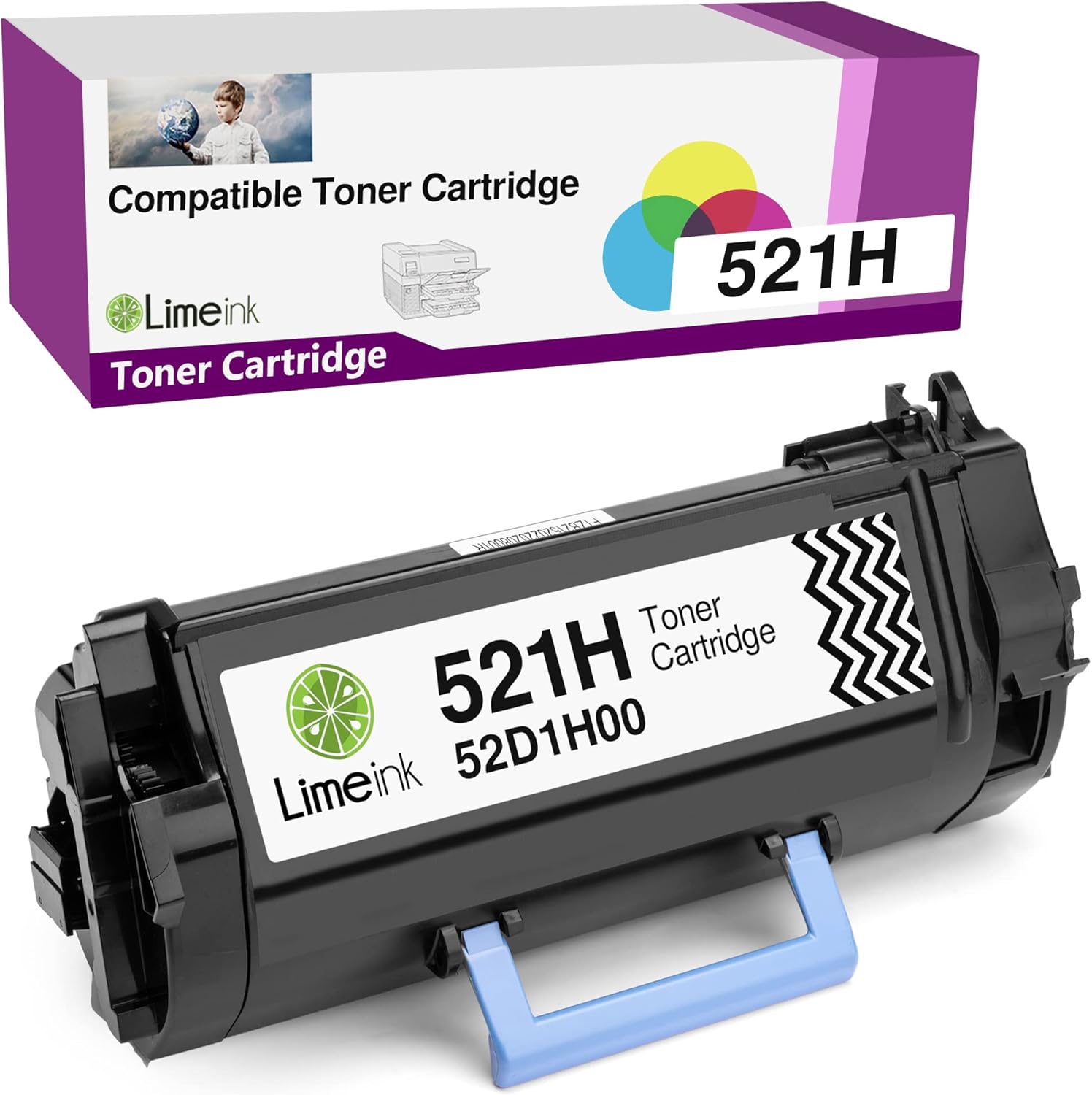Limeink Cartucho de tóner compatible con Lexmark 521H 52D1H00 para Lexmark MS810 MS810n MS810dn MS810de MS811 MS811n MS811dn MS811dtn MS812dn