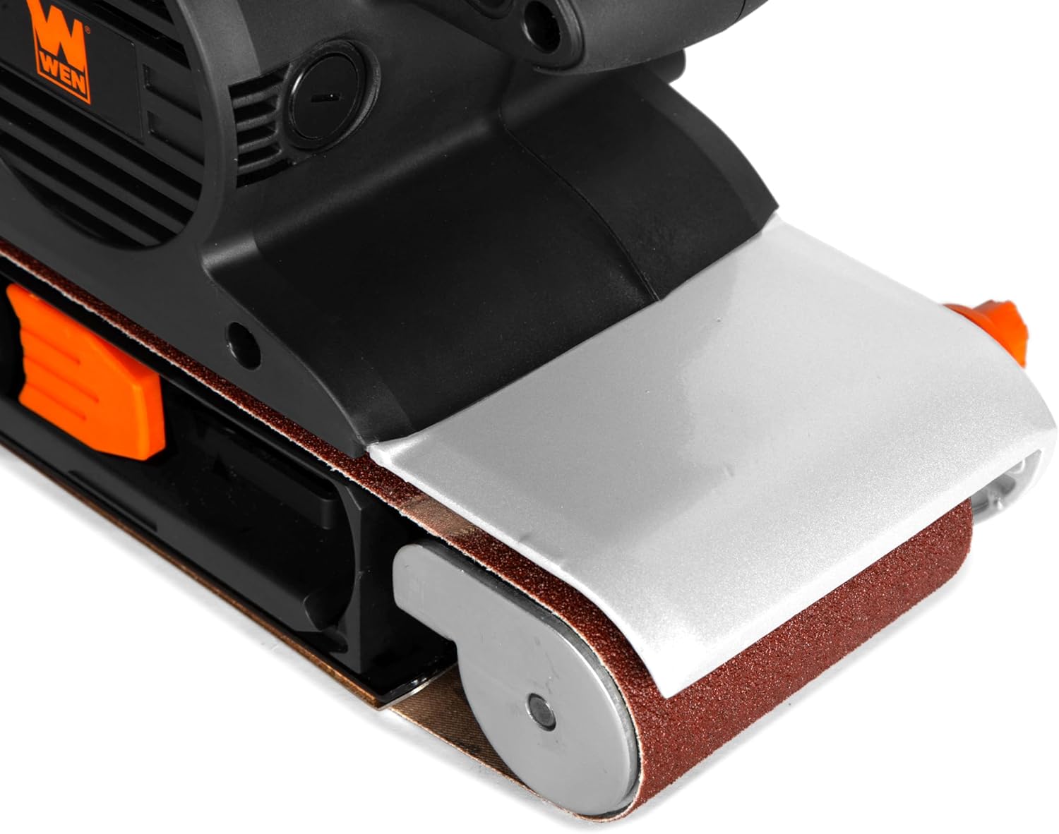 WEN Lijadora de banda portátil y de sobremesa con combinación de velocidad variable de 10 amperios y 4 por 24 pulgadas (HB424V)