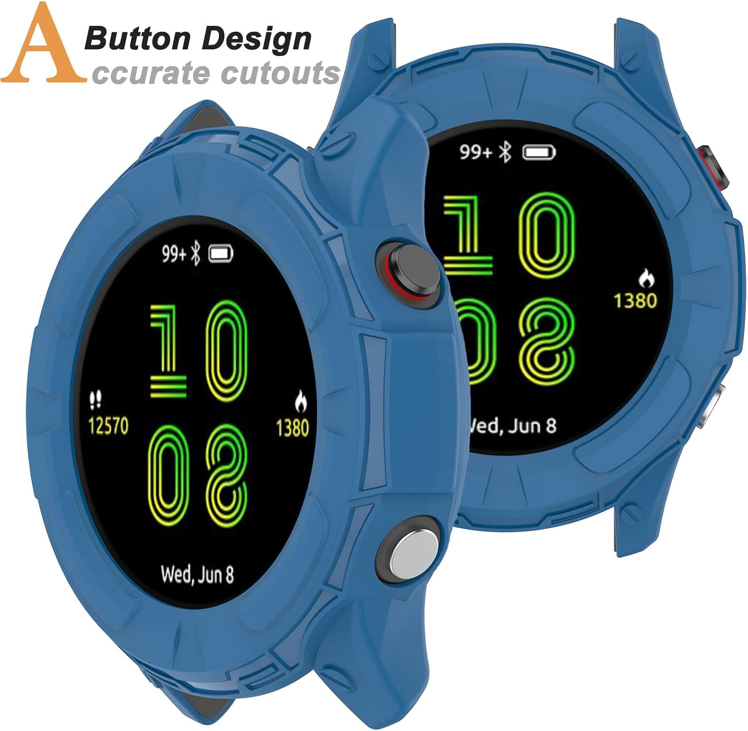 Miimall Compatible con Garmin Forerunner 255S Caso, resistente a los arañazos, TPU Militar Funda protectora para Garmin Forerunner 255S255S Music