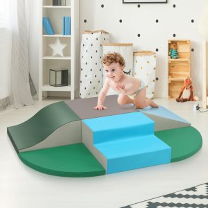 Juego de actividades de escalada y gateo suave, bloque de espuma suave seguro para preescolares, niños pequeños, bebés, niños gatean y escalan, Juego de actividades de escalada y gateo suave, bloque de espuma suave seguro para preescolares, niños pequeños, bebés, niños gatean y escalan,