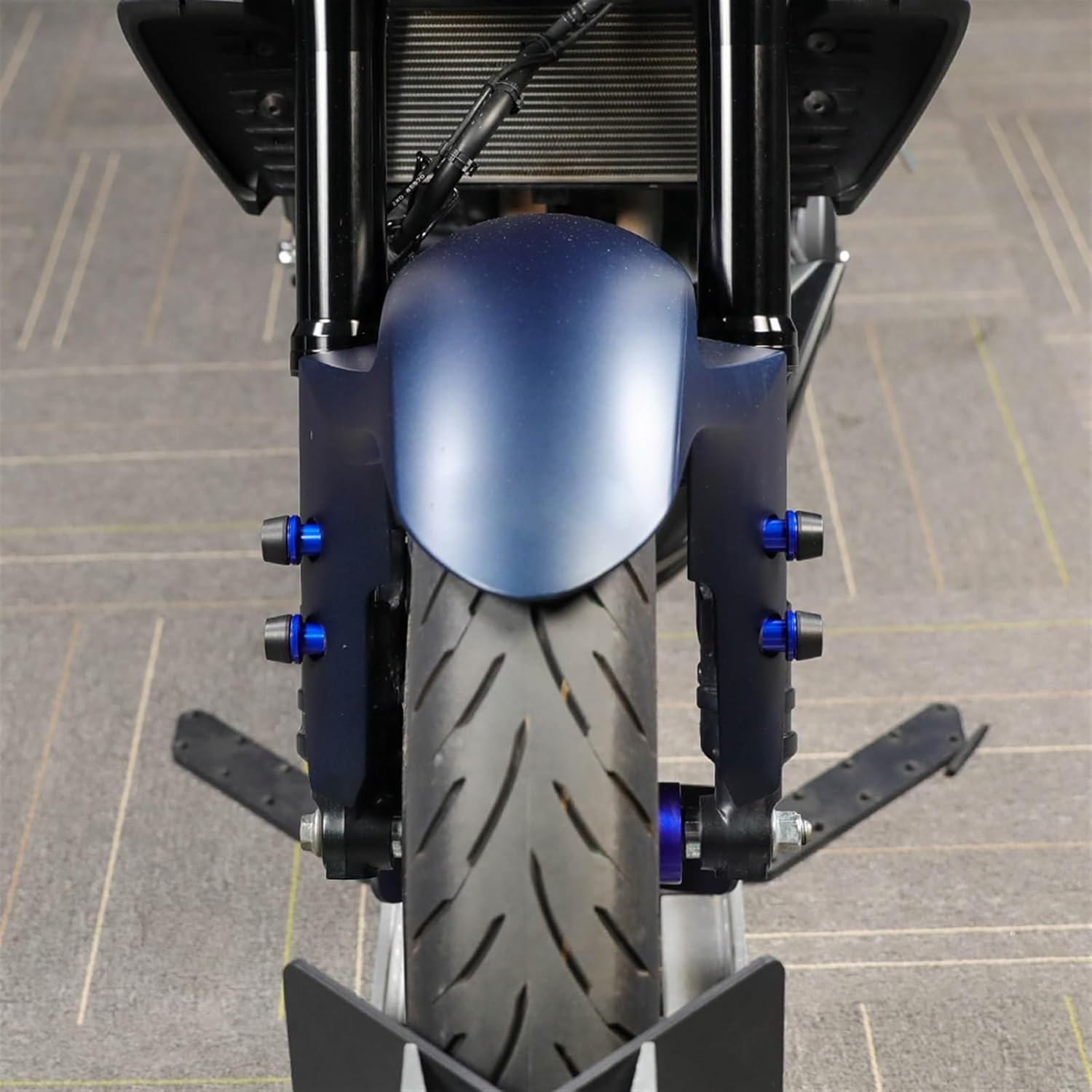 Para Yamaha MT07 MT09 MT03 MT01 FZ1 FZ07 FZ8 FZ09 YZF R7 R6 R1 R1M Marco de horquilla delantera de motocicleta deslizante Tornillo Perno Protección