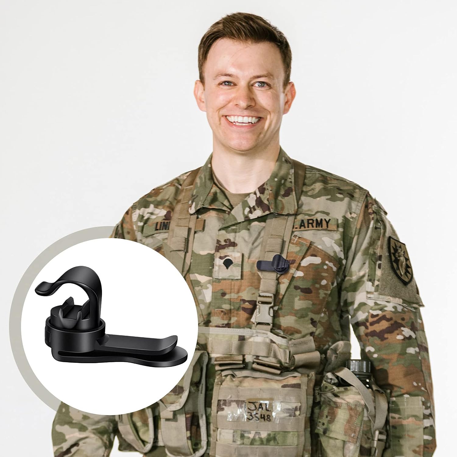3 piezas de clip de vejiga clip de tubo de agua clips militares mochila táctica accesorios para mochila fuente paquetes de hidratación vejigas de