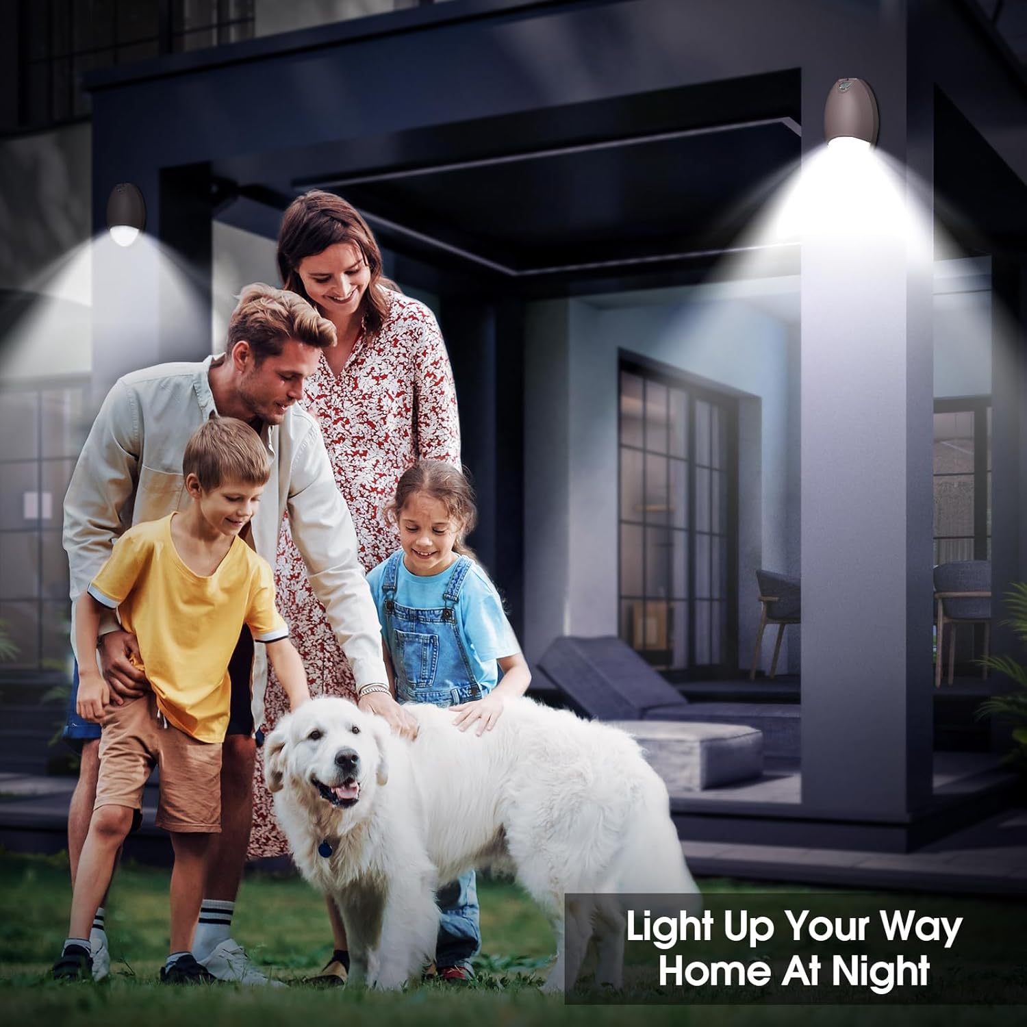 Luz de emergencia LED con sensor de fotocélula de respaldo de batería, luz de pared de emergencia al aire libre, impermeable, autocomprobación, luz