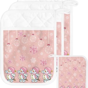 Juego de 3 soportes para ollas de Navidad para cocina, antideslizantes y aislantes de calor, juego de agarraderas de tela de toalla con bolsillo, Juego de 3 soportes para ollas de Navidad para cocina, antideslizantes y aislantes de calor, juego de agarraderas de tela de toalla con bolsillo,