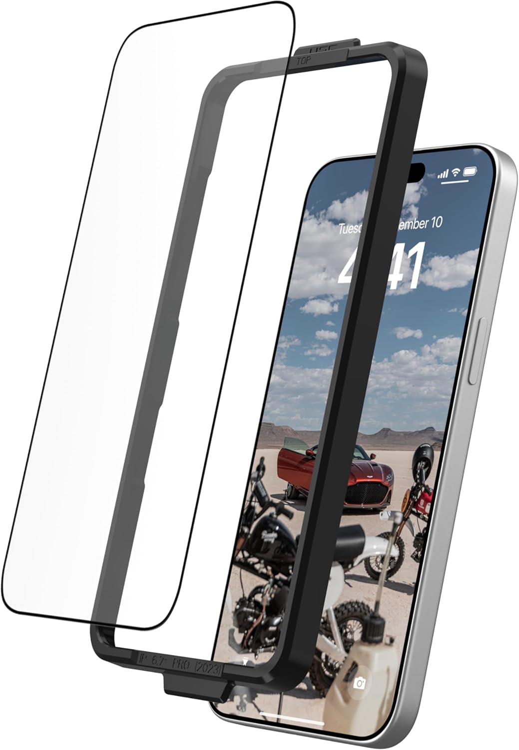 URBAN ARMOR GEAR UAG – Funda diseñada para iPhone 15 Pro Max de 6.7 pulgadas, Monarch Pro Kevlar Element verde, compatible con MagSafe Bundle con