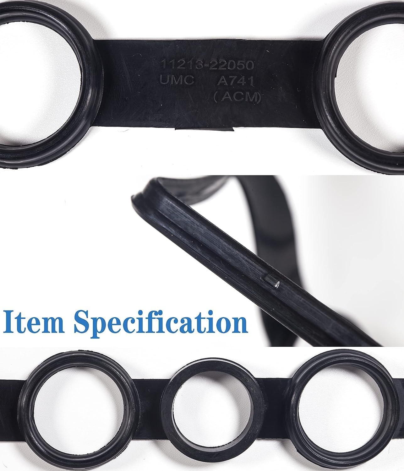 VS50542R 2000-2008 Compatible con junta de cubierta de válvula de motor Toyota, Gromets y sellos de tubo de bujía, Celica Corolla Matrix MR2 Spyder