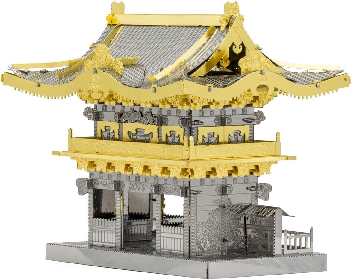 Metal Earth Fascinations Yomeimon Gate Kit de modelo de metal 3D con pinzas