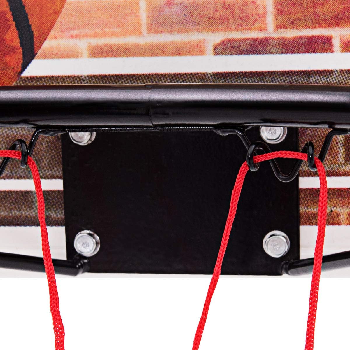 Goplus Aro de baloncesto de 29 x 20 pulgadas, montado en la pared, portátil, para deportes en interiores y exteriores, adecuado para adultos y niños