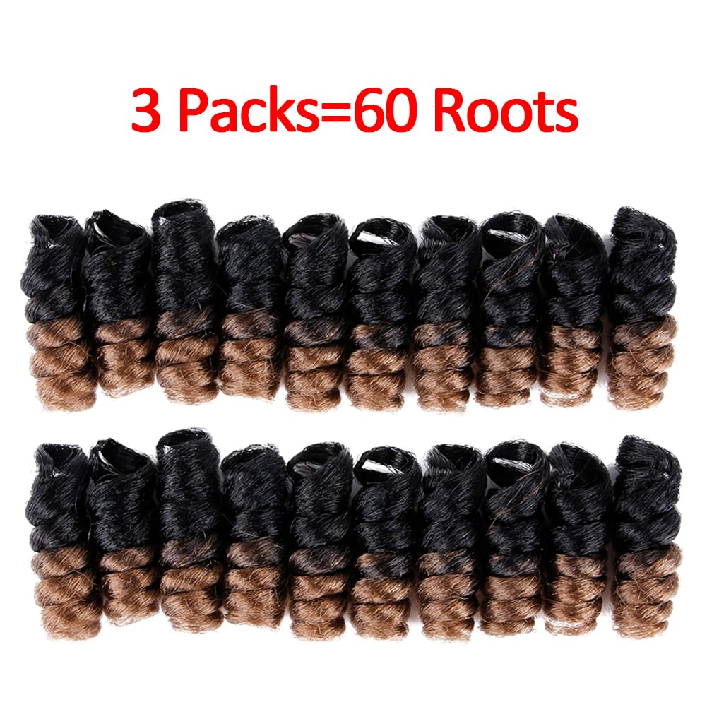 BECUS 3 paquetes de cabello corto Saniya rizado de ganchillo de 10 pulgadas para mujeres negras, trenzas de ganchillo con volumen, extensiones de