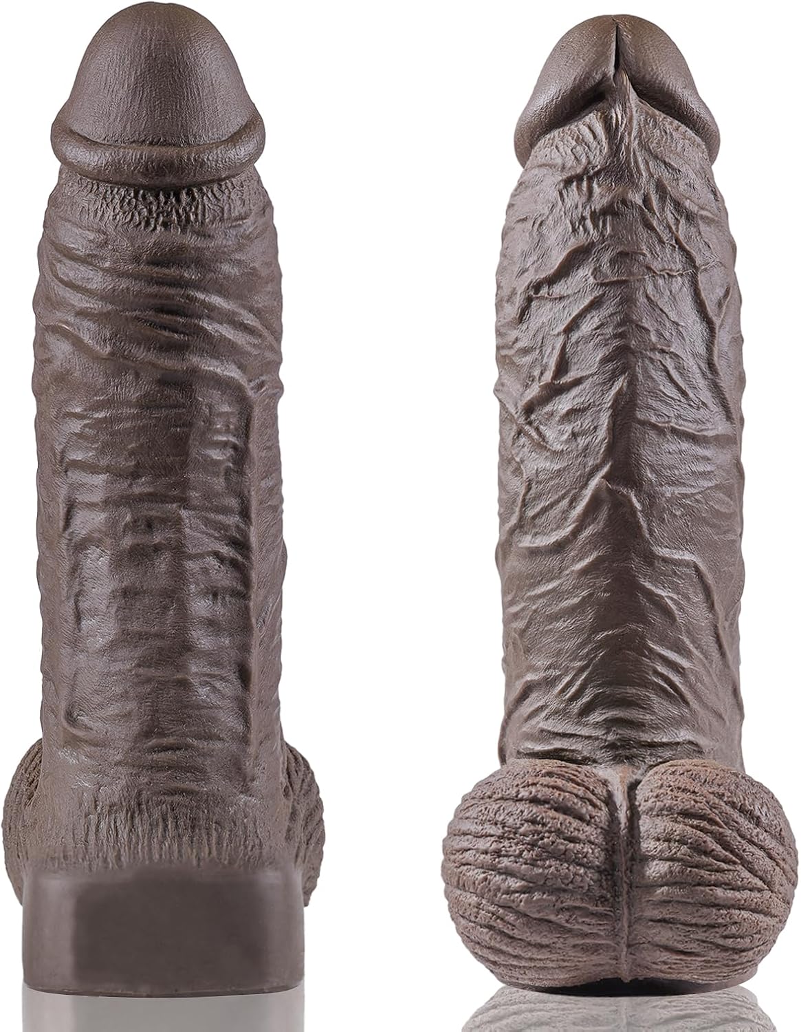 Consolador de silicona enorme realista de 13 pulgadas, consoladores grandes de 3.27 pulgadas de diámetro con venas realistas y bolas de forma