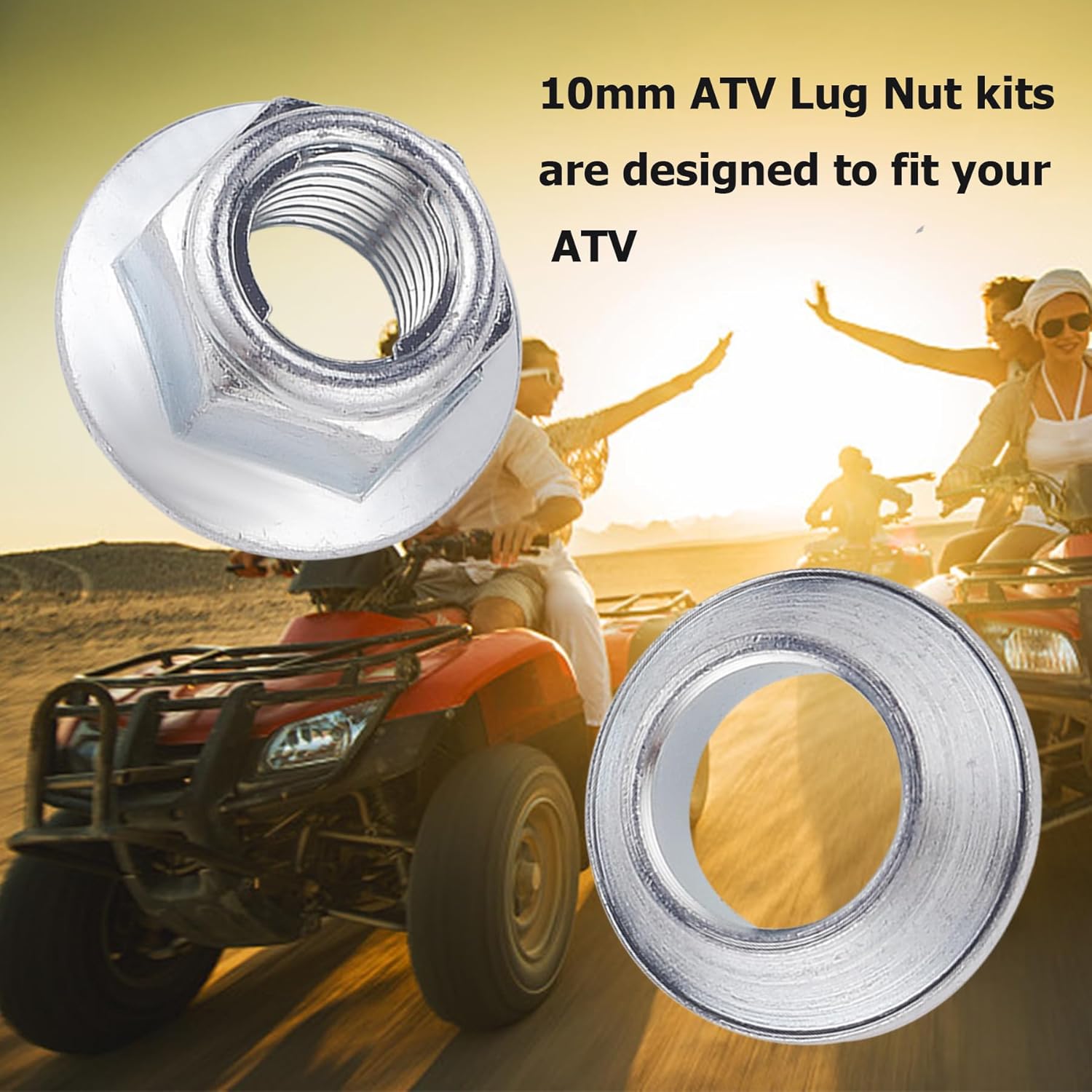 Juego de tuercas para Yamaha Honda Kawasaki Suzuki Sport y Utility ATV