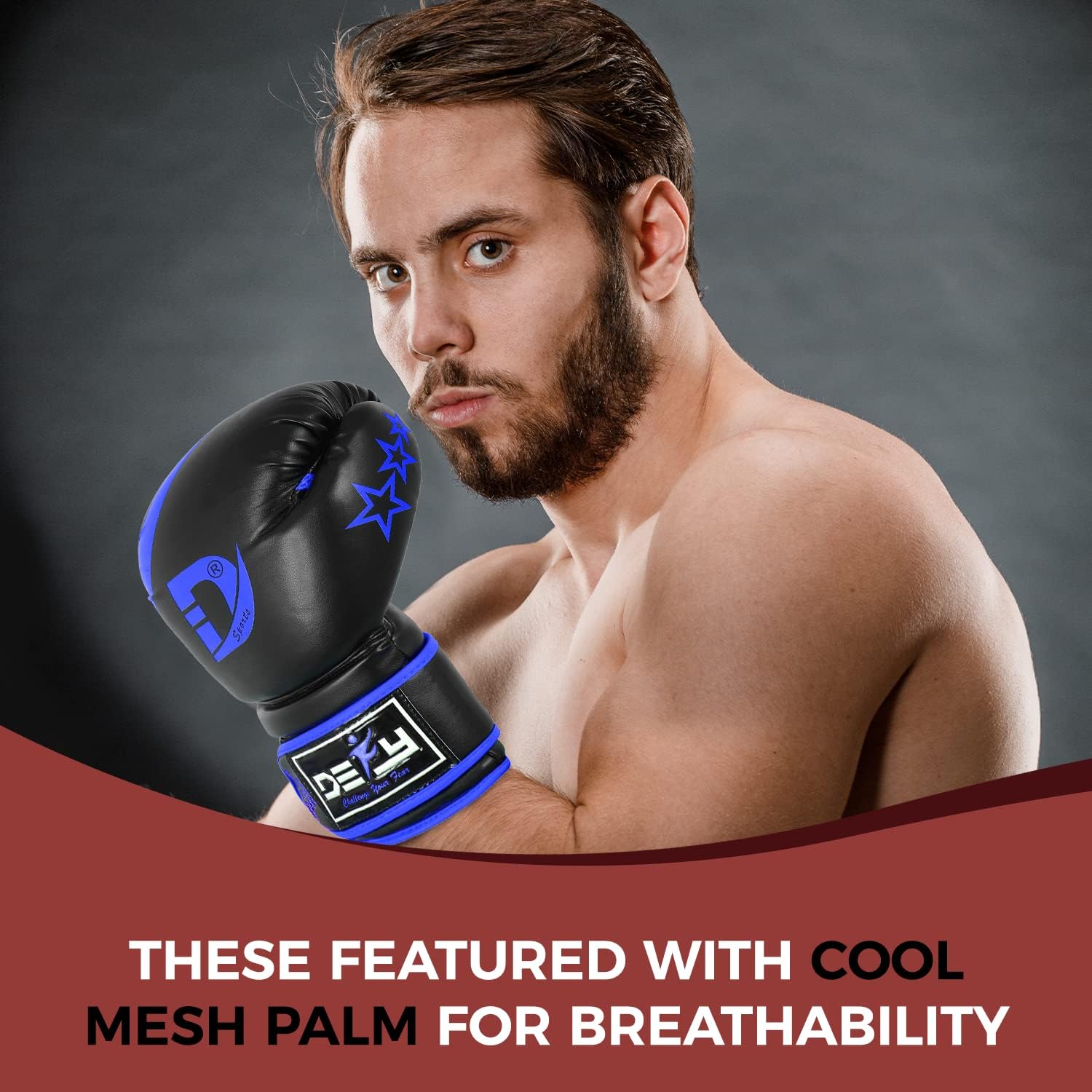 DEFY – Guantes de boxeo maravillosos para hombres y mujeres, para entrenamiento de Muay Thai, Kick Boxing, de cuero, Sparring, bolsa pesada, guantes