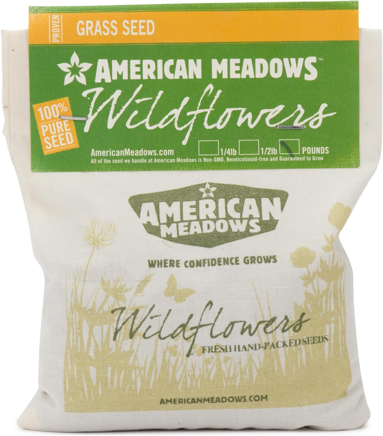 American Meadows Mezcla de semillas de césped de micro trébol alternativa de césped especialmente mezclada, bajo mantenimiento, gran cubierta de