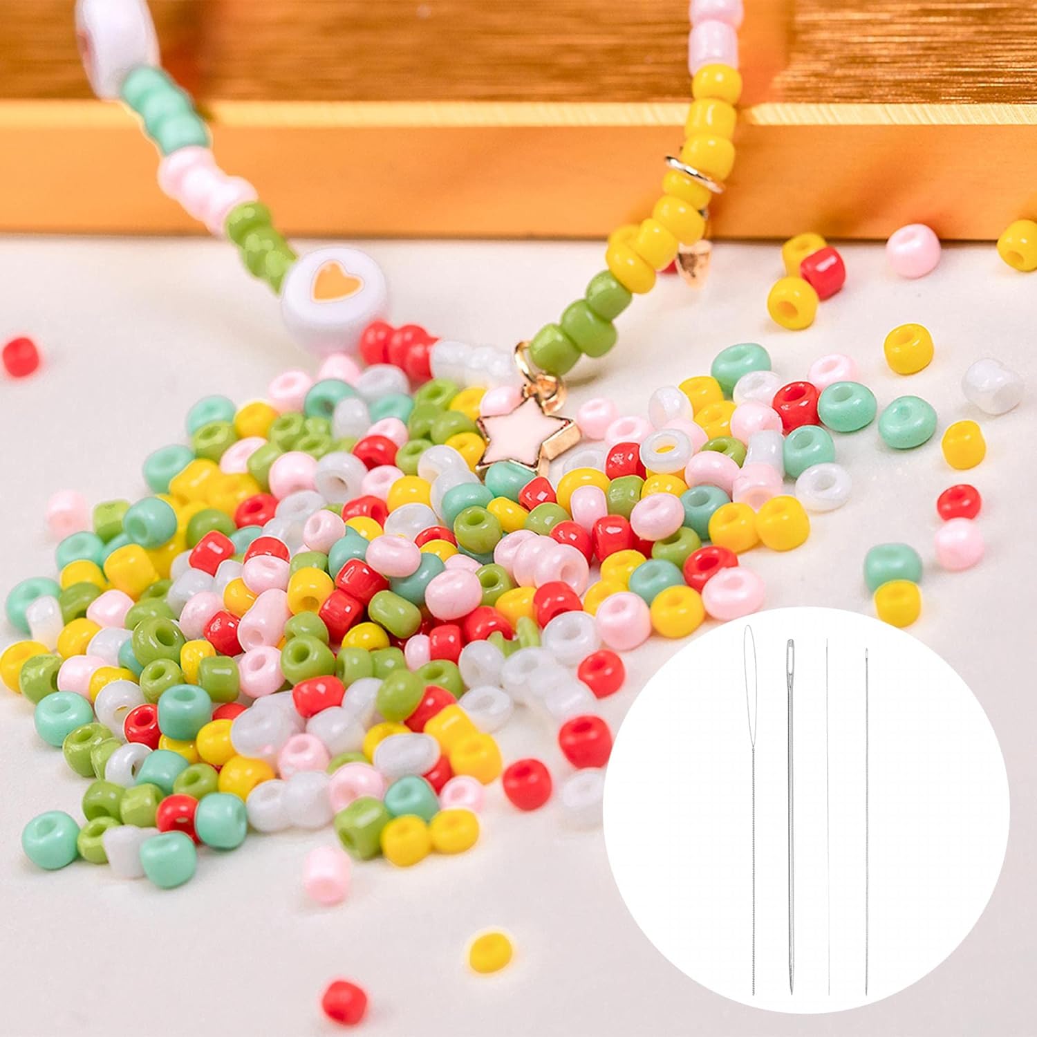 uxcell Agujas de coser rectas largas bordadas agujas de rebordear acero inoxidable 6.89 pulgadas 40pcs