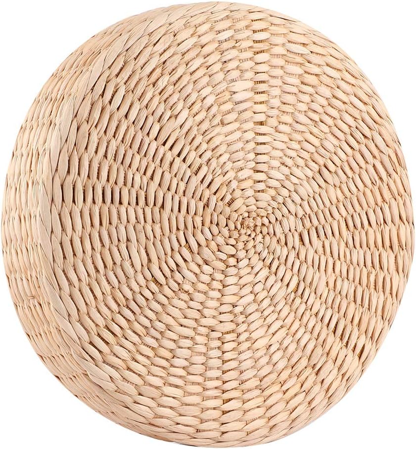 Fydun Hogar redondo Thic asientos cojín puf para tatami té zen ceremonia decoración hogar redondo Thic asientos para la familia