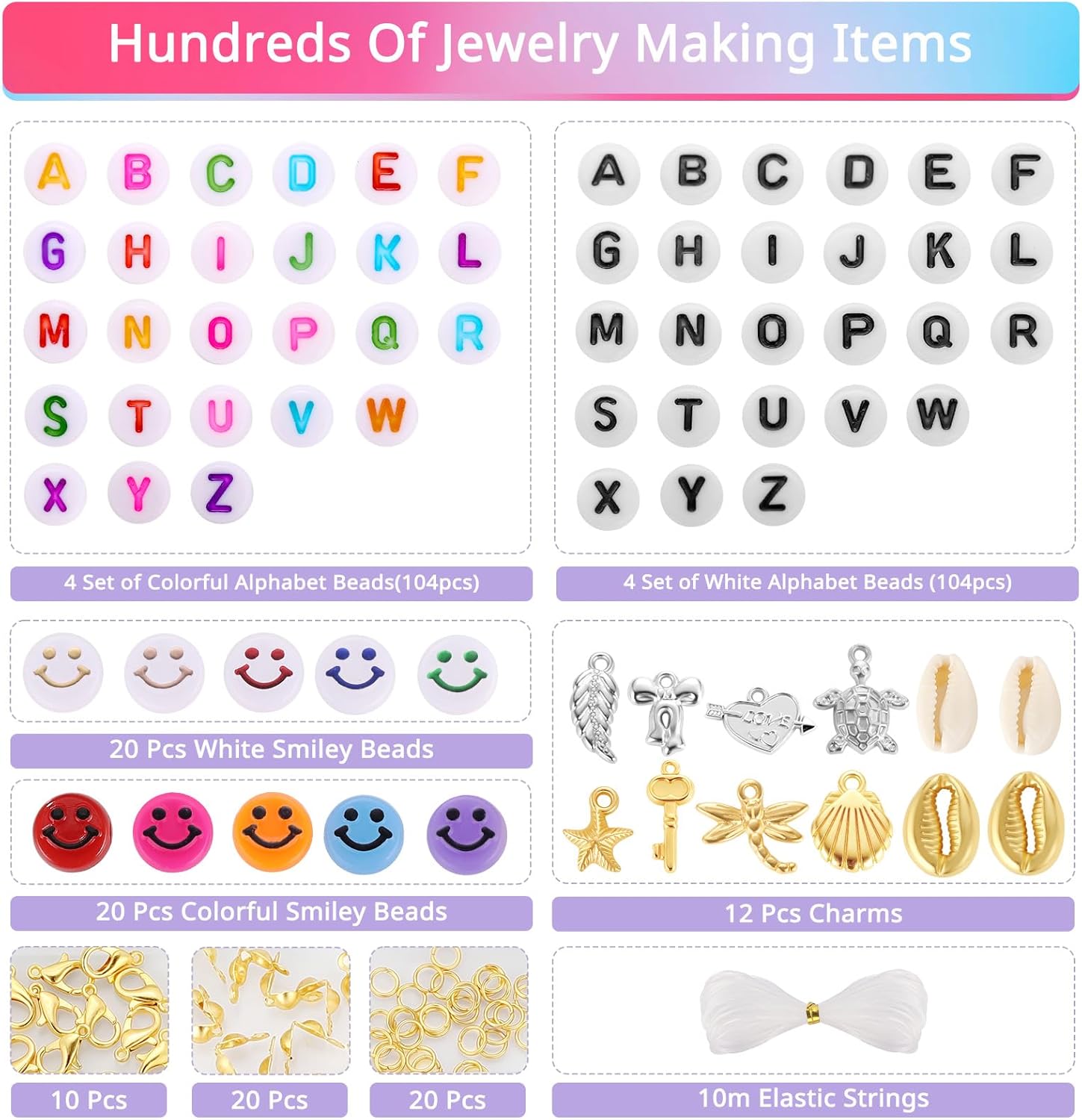 Funtopia Kit de 4000 cuentas de semillas de 0.157 pulgadas para hacer pulseras, cuentas de vidrio pequeñas de 24 colores para hacer joyas, kit de