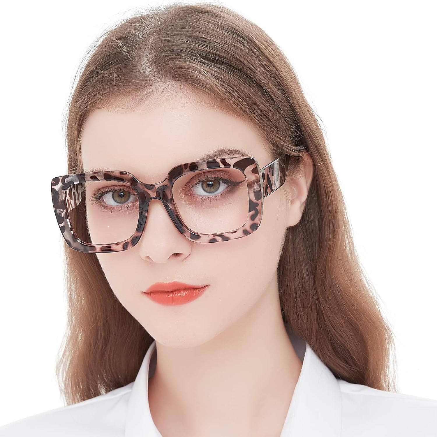 MARE AZZURO Gafas de lectura para mujer, de gran tamaño, cuadradas, para lectores 1.0, 1.25, 1.5, 1.75, 2.0, 2.25, 2.5, 2.75, 3.0, 3.5, 4.0, 5.0, 6.0
