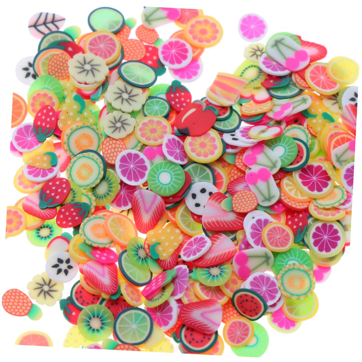 EXCEART 9 paquetes de materiales para uñas, decoración de arte de uñas, decoración de frutas, rebanadas de frutas para rodajas de uñas, relleno de