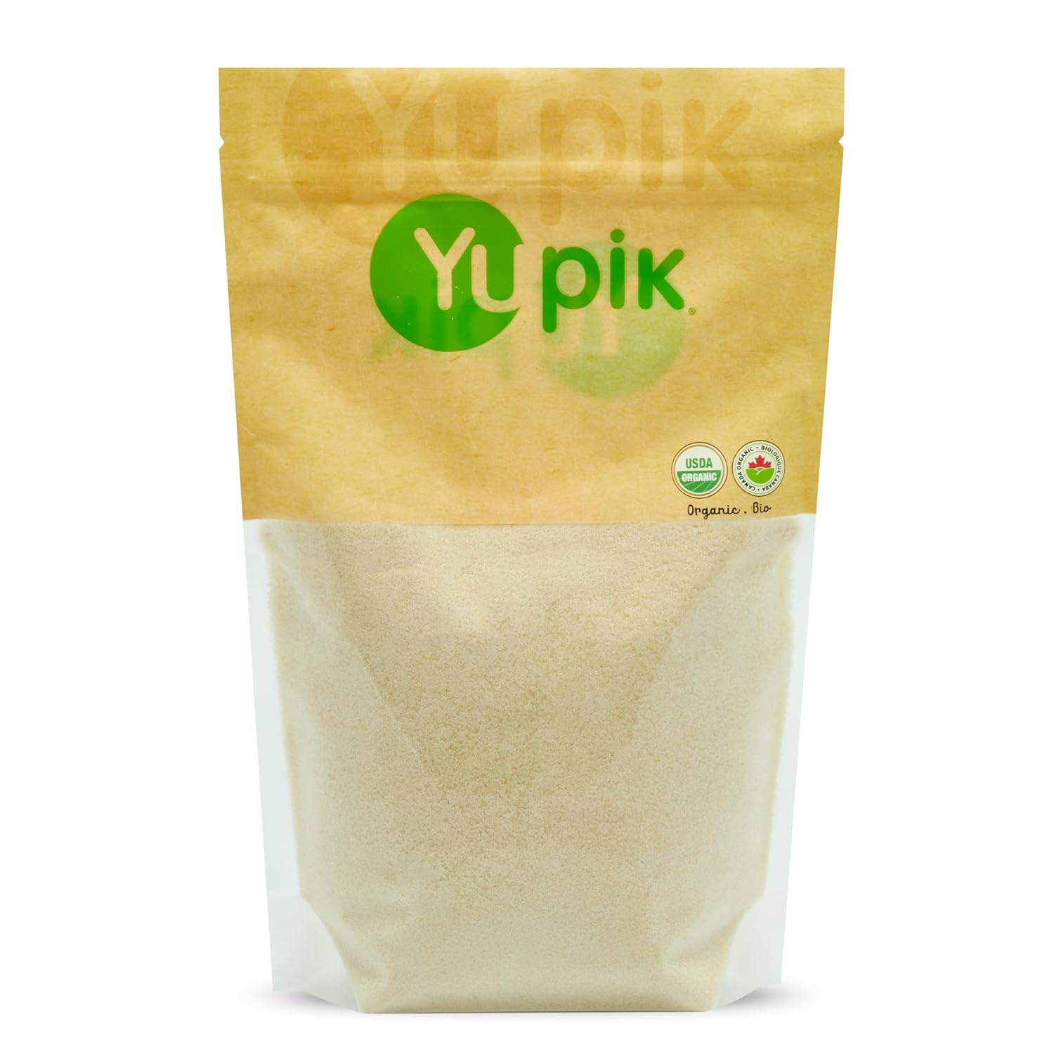Yupik Azúcar de caña orgánica, 2.2 libras, sin gluten, sin OMG, sustituto del azúcar